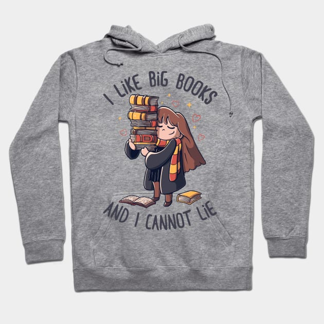 I Like Big Books And I Cannot Lie Funny Cute Gift Hoodie by eduely